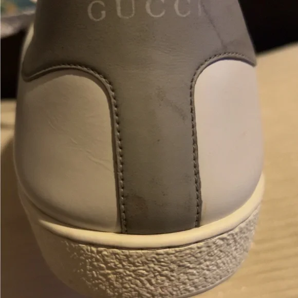 Gucci Embossed White Sole Sneakers - Picture 11 of 15